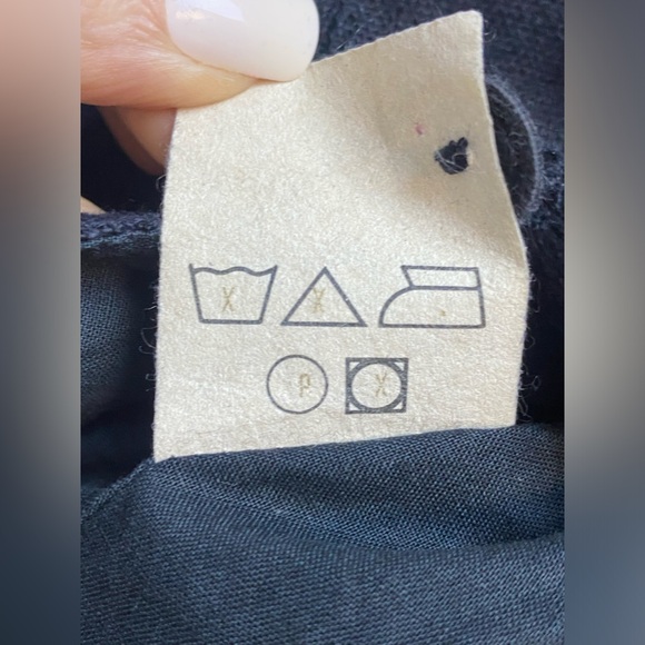 Alphorn Vintage Dress Size EU42/US10 Black Linen Blend Maxi‎ Austria Whimsygoth - Picture 14 of 16